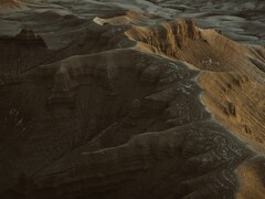 Obraz dekoracyjny. Na zdjęciu widok góry z lotu ptaka (źródło zdjęcia: Harrison Steen via Unsplash; przycięte)