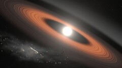 Renderowanie białego karła połykającego swój układ planetarny (źródło zdjęcia: NASA)