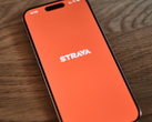 Obraz logo Strava na iPhonie.