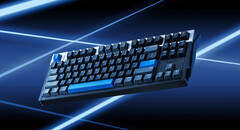 Klawiatura do gier Iqunix EZ80 z efektem Halla w niebieskiej kolorystyce
