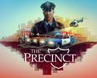 Oficjalna grafika przewodnia gry The Precinct, przedstawiająca oficera Nicka Cordella Jr. i główne motywy wizualne (źródło obrazu: Fallen Tree Games via Games Press)