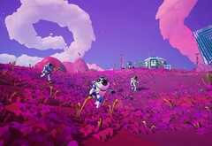 Astroneer to gra craftingowa science-fiction z trybem kooperacji dla czterech graczy i mnóstwem jasnych kolorów. (Źródło obrazu: Steam)