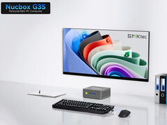 Cena NucBox G3S zaczyna się od 139,99 dolarów. Na zdjęciu: zdjęcie promocyjne mini PC. (Źródło zdjęcia: GMK - edytowane)