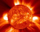 Zdjęcie koronalnego wyrzutu masy wykonane przez SOHO (źródło zdjęcia: NASA, GSFC, SOHO i ESA; przycięte)