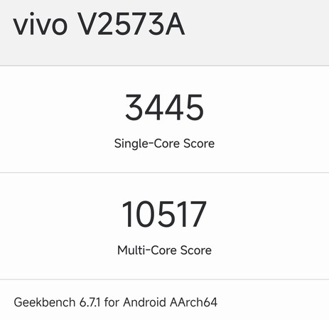 Wynik testu Geekbench dla modelu iQOO Neo 10 Extreme Edition