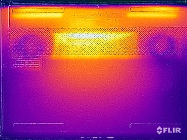 Temperatury powierzchniowe na dole (stress test wersji iGPU)