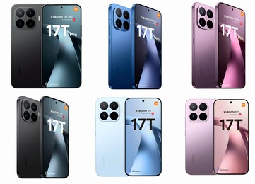 Wyciekły rendery serii Xiaomi 17T.