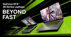 Nvidia zapowiedziała laptopowe wersje swoich kart graficznych RTX 4000 (image via Nvidia)