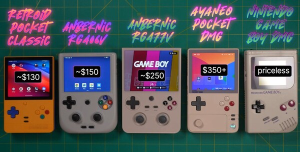 Anbernic RG477V jest większy niż wielu jego rywali, ale ma też całkiem spory wyświetlacz. (Źródło zdjęcia: Retro Game Corps)