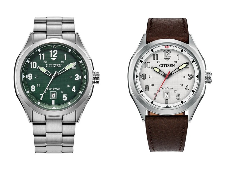 Zegarki Citizen Terra Force AW1890-51X (po lewej) i AW1890-19B (po prawej). (Źródło zdjęcia: Citizen, edytowane)
