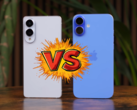 Galaxy S25 Edge i iPhone 16 Plus mają podobne wymiary z wyjątkiem grubości. (Źródło obrazu: Versus na YouTube)