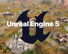 Logo Unreal Engine 5 widoczne na mapie Age of Empires 4 (źródło obrazu: Xbox Gaming, Epic Games z poprawkami)