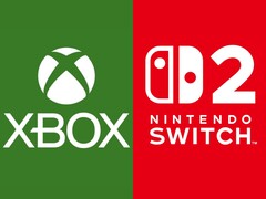 Logotypy Xbox i Switch 2 ułożone obok siebie (źródło obrazu: Microsoft Xbox Gaming, Nintendo of America z poprawkami)