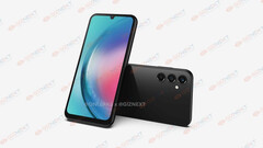 Render &quot;Galaxy A25 5G &quot;. (Źródło: OnLeaks x Giznext)