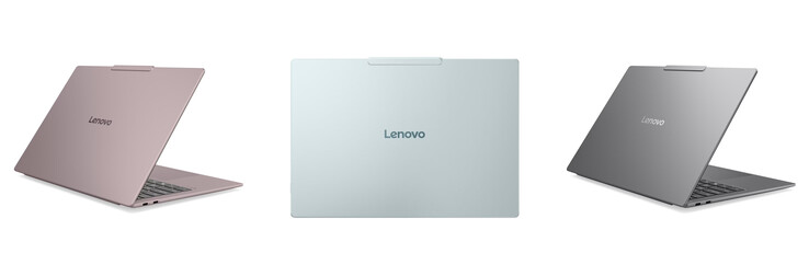 IdeaPad Slim 5 Ultra 14IWC11 w kolorach Chill Blue, Dreamy Violey i Lowkey Grey.