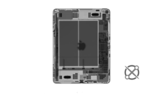 Zdjęcie rentgenowskie iPada Air. (Źródło: Creative Electron via iFixit)