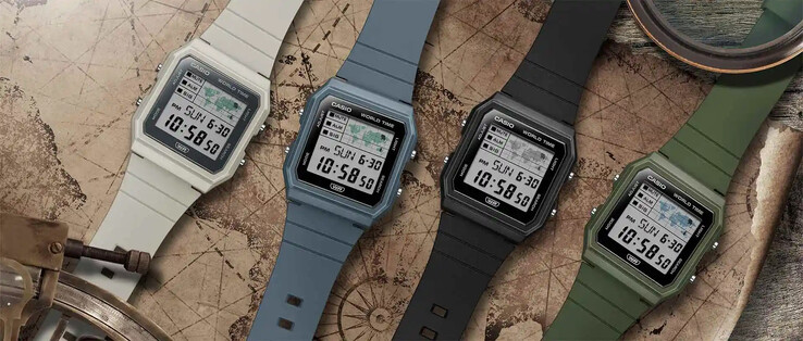 Wszystkie cztery kolory zegarków Casio z serii LF-30W (na zdjęciu). (Źródło zdjęcia: Casio)