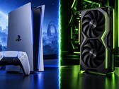 Rendery PS6 i karty graficznej RTX 6060 od Nvidia wygenerowane przez AI.