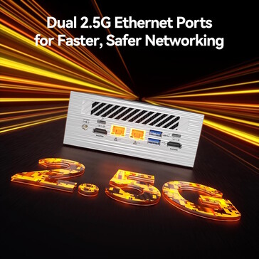Mini PC posiada szybkie porty Ethernet (źródło obrazu: Geeekom)