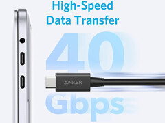 Nowy kabel Thunderbolt 4 firmy Anker mierzy 2,3 stopy (źródło obrazu: Anker)