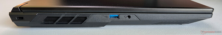 Po lewej: USB-A 3.2 Gen.1 (5 GBit/s), gniazdo audio 3,5 mm