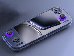 Wygląda na to, że Odin 3 nie będzie miał portu Micro HDMI. Na zdjęciu: handheld do gier w przezroczystym niebieskim kolorze (źródło zdjęcia: AYN - edytowane)