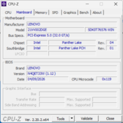 CPU-Z Płyta główna