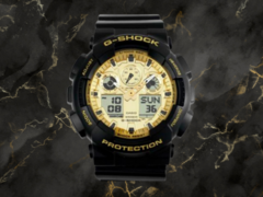 Casio GA-100GGB-1A9 (na zdjęciu) to jeden z czterech nowych zegarków z serii Black and Gold. (Źródło zdjęcia: Hatyai-Nalika, edytowane)