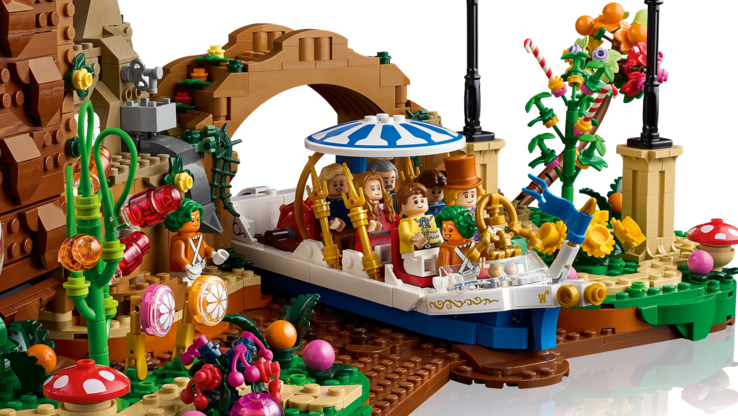 Zdjęcie nowego zestawu LEGO przedstawiające figurki w Wonkatanii. (Źródło zdjęcia: LEGO)