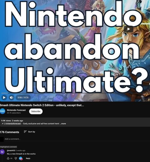 Malo392 ujawnia informacje na temat nowej gry „Super Smash Bros. Switch 2”