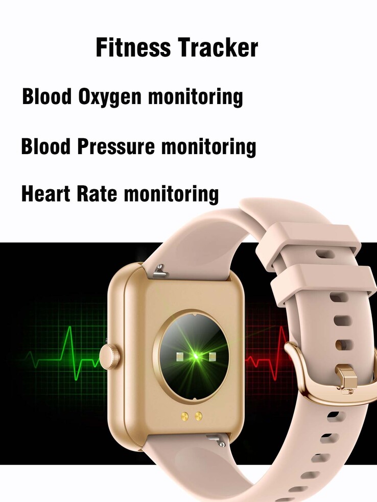Smartwatch SENBONO posiada podobno monitory ciśnienia krwi i tętna. (Źródło obrazu: SENBONO)