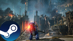 Zrzut ekranu z gry Warhammer 40,000: Space Marine 2 przedstawiający grafikę otoczenia w grze. (Źródło: Steam - edytowane)