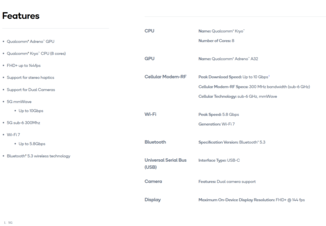 Snapdragon G3x Gen 2 - funkcje (źródło: Qualcomm)
