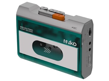 Przełącznik Bluetooth i gniazda wejścia/wyjścia audio 3,5 mm po drugiej stronie.