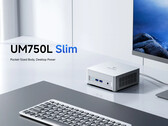 Minisforum UM750L Slim jest dostępny w jednym srebrnym kolorze z kontrastującym przyciskiem zasilania. (Źródło zdjęcia: Minisforum)