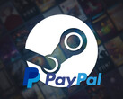Pokazano tło Steam z logo PayPal (źródło obrazu: Steam, PayPal z poprawkami)