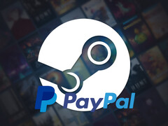 Pokazano tło Steam z logo PayPal (źródło obrazu: Steam, PayPal z poprawkami)