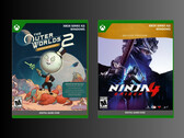 Pudełka detaliczne Outer Worlds 2 i Ninja Gaiden 4 Xbox (źródło obrazu: PNP Games)