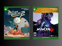 Pudełka detaliczne Outer Worlds 2 i Ninja Gaiden 4 Xbox (źródło obrazu: PNP Games)