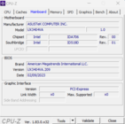 CPU-Z: Płyta główna