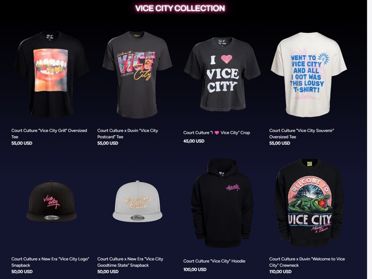Kolekcja Vice City marki Court Culture, należącej do Miami Heat.