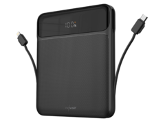 Nowy power bank revolt ma zintegrowane kable USB-C i Lightning. (Źródło obrazu: Pearl)