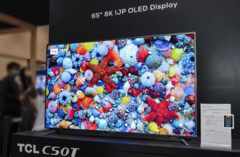 Panel OLED TCL CSOT z nadrukiem atramentowym (Źródło obrazu: HDTVtest)