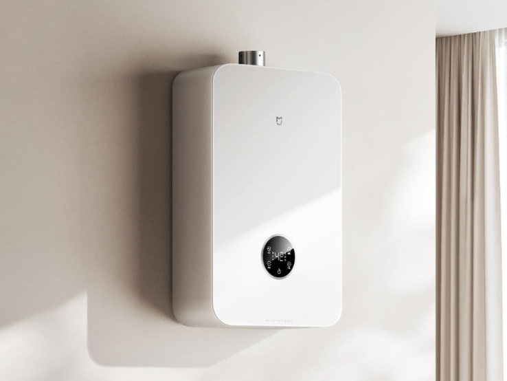 Inteligentny gazowy podgrzewacz wody Xiaomi Mijia 2 Waterfall Shower z zerową ilością zimnej wody (18 l). (Źródło obrazu: Xiaomi)