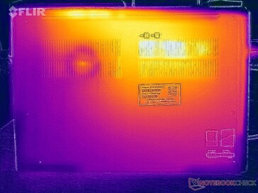 Test naprężenia temperatury powierzchni (dół)