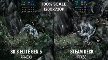 Porównanie z grą „God of War 3”