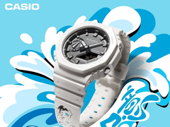 Zdjęcie promocyjne nowego Casio G-Shock GA-2100-7APRY-KIT