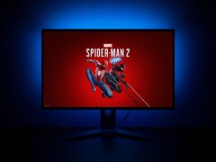 Gra „Marvel's Spider-Man 2” wyświetlana na monitorze komputera