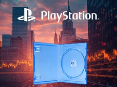 Baner promujący akcje firmy Sony przedstawiający puste fizyczne opakowanie gry