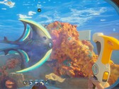 Zrzut ekranu ze zmodyfikowanej wersji gry Subnautica 2 zawierającej stwory, które można zabić